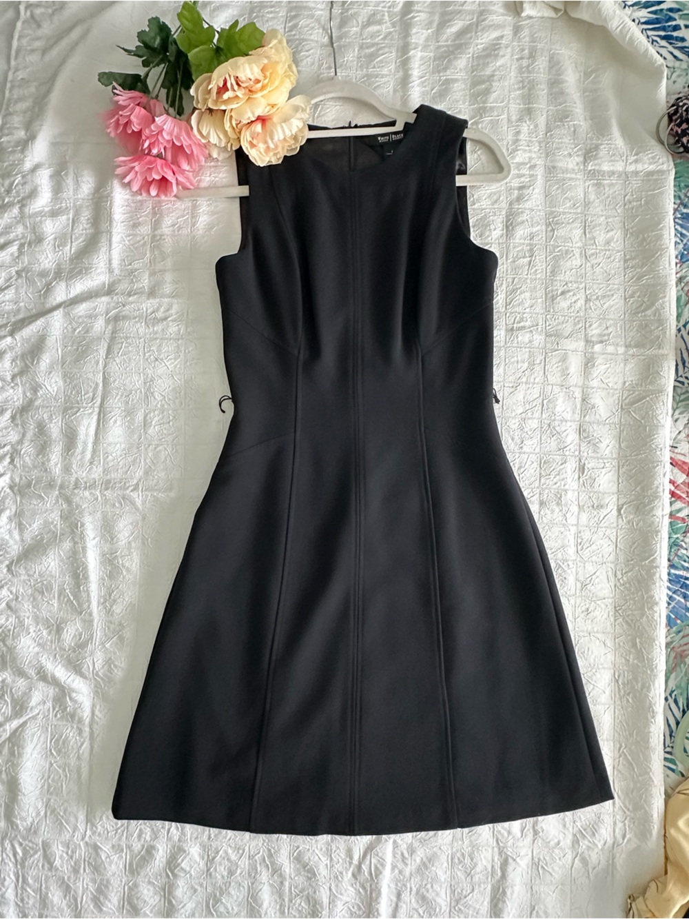 White House Black Market Black NWOT Perfect Sleeveless Midi Dress!!